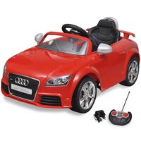 vidaXL Audi TT RS åkbil för barn med fjärrkontroll röd