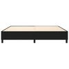 vidaXL Boxspring-sängram svart 200x200 cm tyg