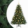 vidaXL Konstgjord julgran med julkulor 120 cm 150 LED-lampor Varmvit