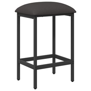 vidaXL Barpall M&ouml;rkgr&aring; 40 x 32 x 64 cm Konstruerat tr&auml;
