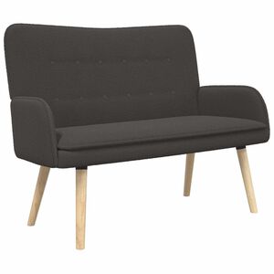 vidaXL 2-sits soffa M&ouml;rkgr&aring; 115 x 61 x 87 cm Boucl&eacute;