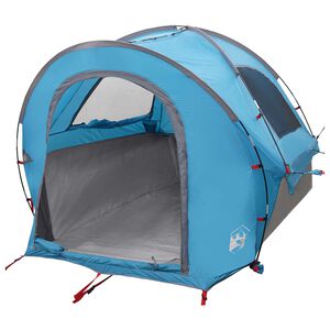 vidaXL Bil t&auml;lt med tak Bl&aring; 200 x 170 x 170 cm Polyester och St&aring;l