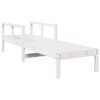 vidaXL Sols&auml;ng vit 199,5x62x55 cm massiv furu