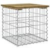 vidaXL Tr&auml;dg&aring;rdsb&auml;nk gabion-design 43x44x42 cm tryckimpregnerad furu