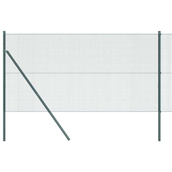 vidaXL St&auml;ngselstolpe Gr&ouml;n 25 x 1 m (12 x 12 mm n&auml;t) St&aring;l