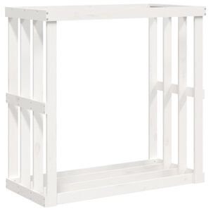 vidaXL Vedst&auml;ll vit 108x52x106 cm massiv furu