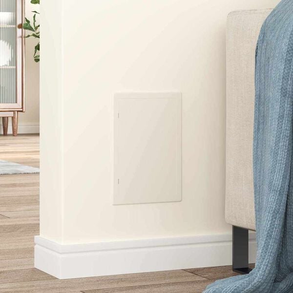 vidaXL &Aring;tkomstpaneler 2 pcs Vit 15 x 23 cm ABS Plast