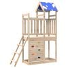 vidaXL Lekstapel Naturlig 110,5 x 52,5 x 215 cm Massiv furu