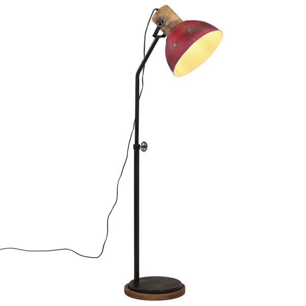 vidaXL Golvlampa 25 W n&ouml;tt r&ouml;d 30x30x100-150 cm E27
