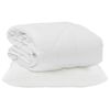 vidaXL Sommar Duvet med kudde 2 st Vit Mikrofiber