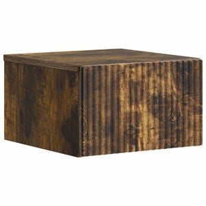 vidaXL V&auml;ggmonterat S&auml;ngbord R&ouml;kt ek 33 x 34,5 x 20 cm Konstruerat tr&auml;