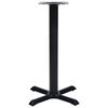 vidaXL Bistro bordsben svart 56x56x72 cm gjutj&auml;rn