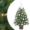 vidaXL Konstgjord julgran med 150 LED-lampor Gr&ouml;n 75 cm PE och PVC