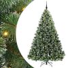 vidaXL Konstgjord julgran med 300 LED-lampor Gr&ouml;n 210 cm PE och PVC