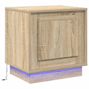 vidaXL Nattduksbord Sonoma-ek 44 x 34,5 x 45 cm Konstruerat tr&auml;