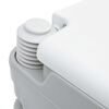 vidaXL Campingtoalett Grå och Vit 41,5 x 36,5 x 30 cm polyeten