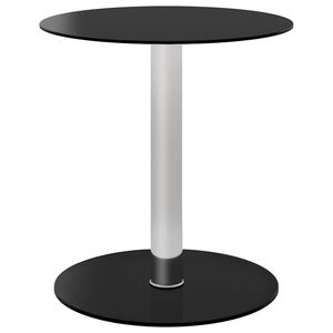 vidaXL Soffbord svart 40 cm h&auml;rdat glas