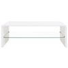 vidaXL Soffbord vit h&ouml;gglans
