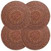 vidaXL Sj&ouml;havsn&auml;tst&auml;llen 4 pcs Brun &Oslash; 30 cm 100% Sj&ouml;gr&auml;s