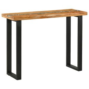 vidaXL Konsolbord Brun 100 x 35 x 75 cm Massivt teaktr&auml;