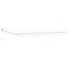 vidaXL Utdragbar markis Vit 500 x 300 x 165 cm