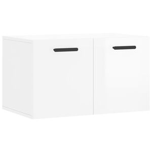 vidaXL V&auml;ggsk&aring;p vit h&ouml;gglans 60x 36,5x35 cm konstruerat tr&auml;