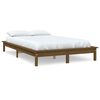 vidaXL S&auml;ngram honungsbrun 140x190 cm massiv furu