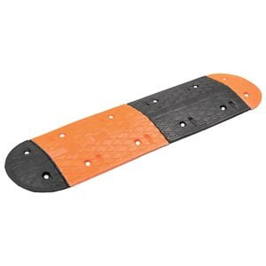 vidaXL Farthinder gul och svart 129x32,5x4 cm gummi