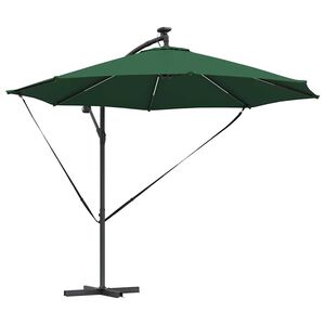 vidaXL Cantilever bananparasol Grön 294 x 294 x 248 cm