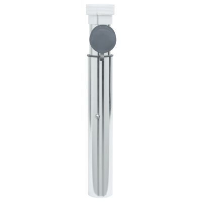 vidaXL Markfäst parasollbas för 40-50 mm stång silver aluminium