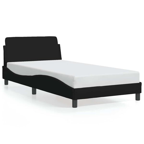 vidaXL Bed Frame "Dover" Black 100x200 cm Fabric