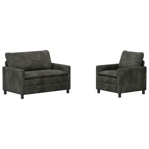 vidaXL Soffset 2 st Antracit Polyester