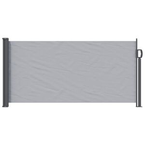 vidaXL Utf&auml;llbar sidomarkis 300 x 100 cm Polyester Rektangul&auml;r Gr&aring;