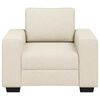 vidaXL | Soffa | med kudde med kudde Beige 100 x 77 x 82 cm Linne