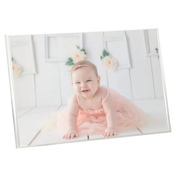 vidaXL Fotoramar 5 st f&ouml;r bord silver 21x29,7 cm MDF