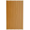 vidaXL Takpanel 36 pcs Naturf&auml;rg 80 x 45 cm Galvaniserat st&aring;l