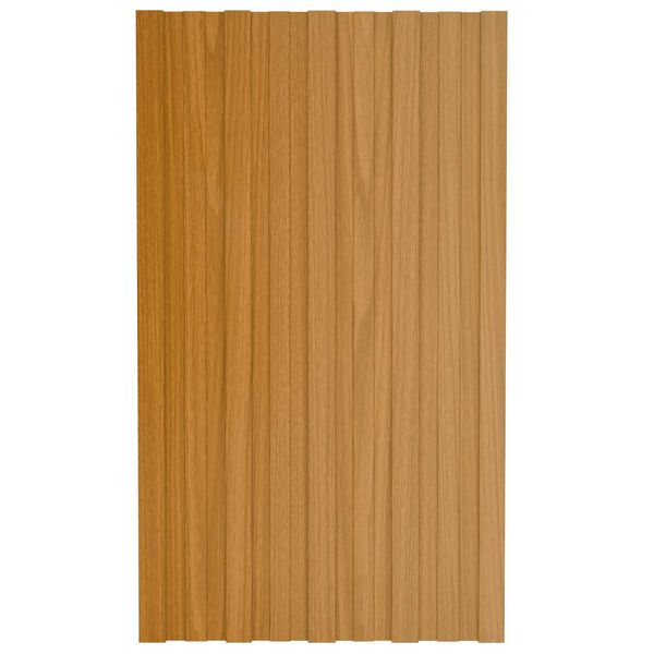 vidaXL Takpanel 36 pcs Naturf&auml;rg 80 x 45 cm Galvaniserat st&aring;l