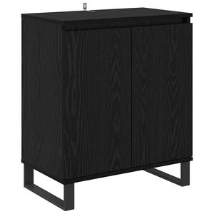 vidaXL Sideboard Svart Ek 60 x 35 x 70 cm Konstruerat tr&auml;