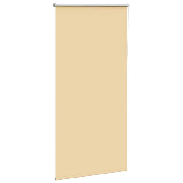 vidaXL Rullgardin m&ouml;rkl&auml;ggningsbeige 80x175 cm tyg bredd 75,7 cm