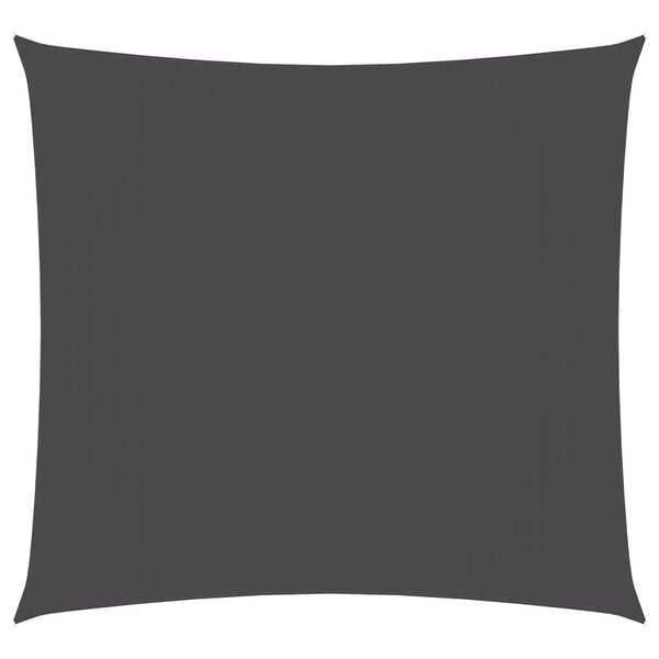 vidaXL Solsegel oxfordtyg fyrkantigt 3x3 m antracit