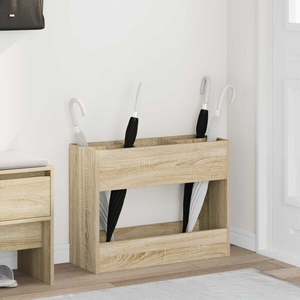 vidaXL F&ouml;rvaringskrok & St&auml;ll med lagring Sonoma-ek 65 x 24 x 50 cm