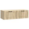vidaXL V&auml;ggmonterad TV-b&auml;nk Sonoma-ek 98 x 41 x 30 cm Konstruerat tr&auml;