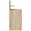 vidaXL S&auml;ngbord med 2 l&aring;dor sonoma ek 38x34x80 cm