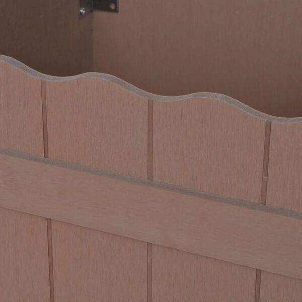 vidaXL WPC Odlingslåda upphöjd 40x40x25 cm brun