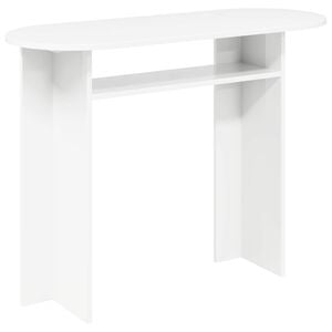 vidaXL Konsolbord med lagring Vit 100 x 39,5 x 75 cm Konstruerat tr&auml;