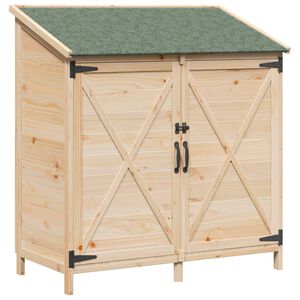 vidaXL Tr&auml;dg&aring;rdshus Naturlig 106 x 56 x 113,5 cm Konstruerat tr&auml;