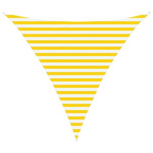 vidaXL Utomhus sols&auml;tt segel Gul och Vit 3 x 3 x 3 m