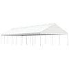 vidaXL Paviljong med tak vit 17,84x5,88x3,75 m polyeten