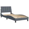 vidaXL Bed Frame without Mattress "Hanko" Dark Grey 80x200 cm Velvet