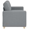 vidaXL Loveseat soffa ljusgr&aring; 160x77x82 cm tyg